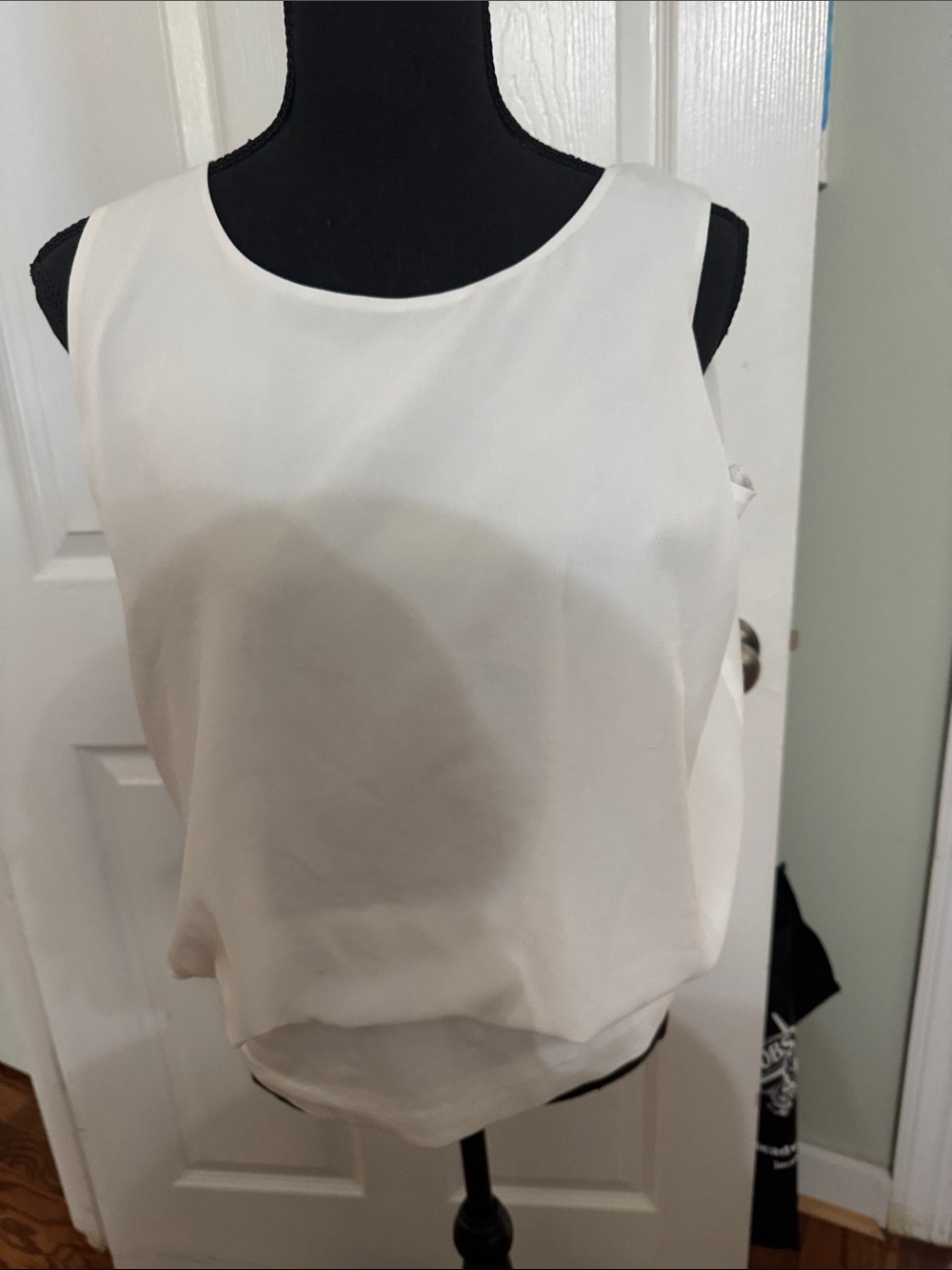 CAbi White Sleeveless Camisole Top